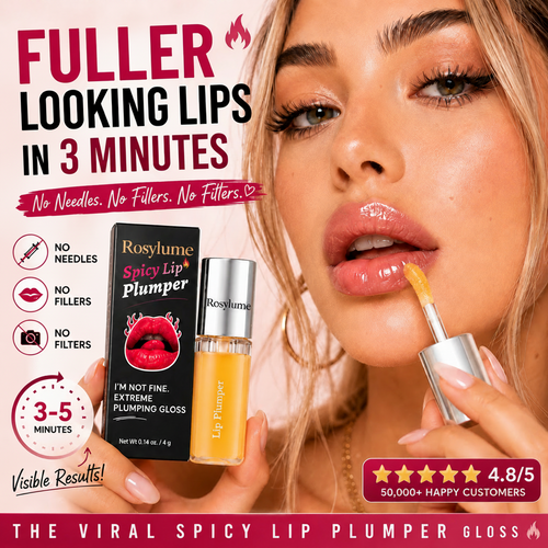 Rosylume®Edible Spicy Lip Plumper - Fuller-Looking Lip Plumper Gloss