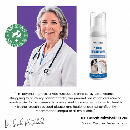 Dental Pet Spray by Rosylume || Veterinarian Recommended 🏆