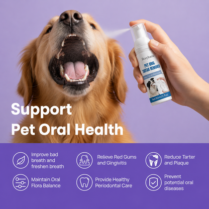 Dental Pet Spray by Rosylume || Veterinarian Recommended 🏆