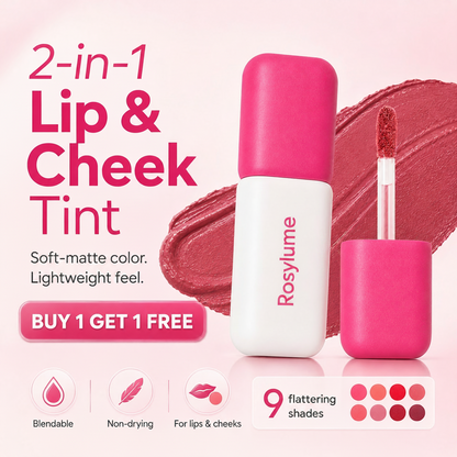 ⏰ LAST DAY ONLY! BOGO FREE 🎁 Rosylume 2-in-1 Velvet Matte Lip & Cheek Tint