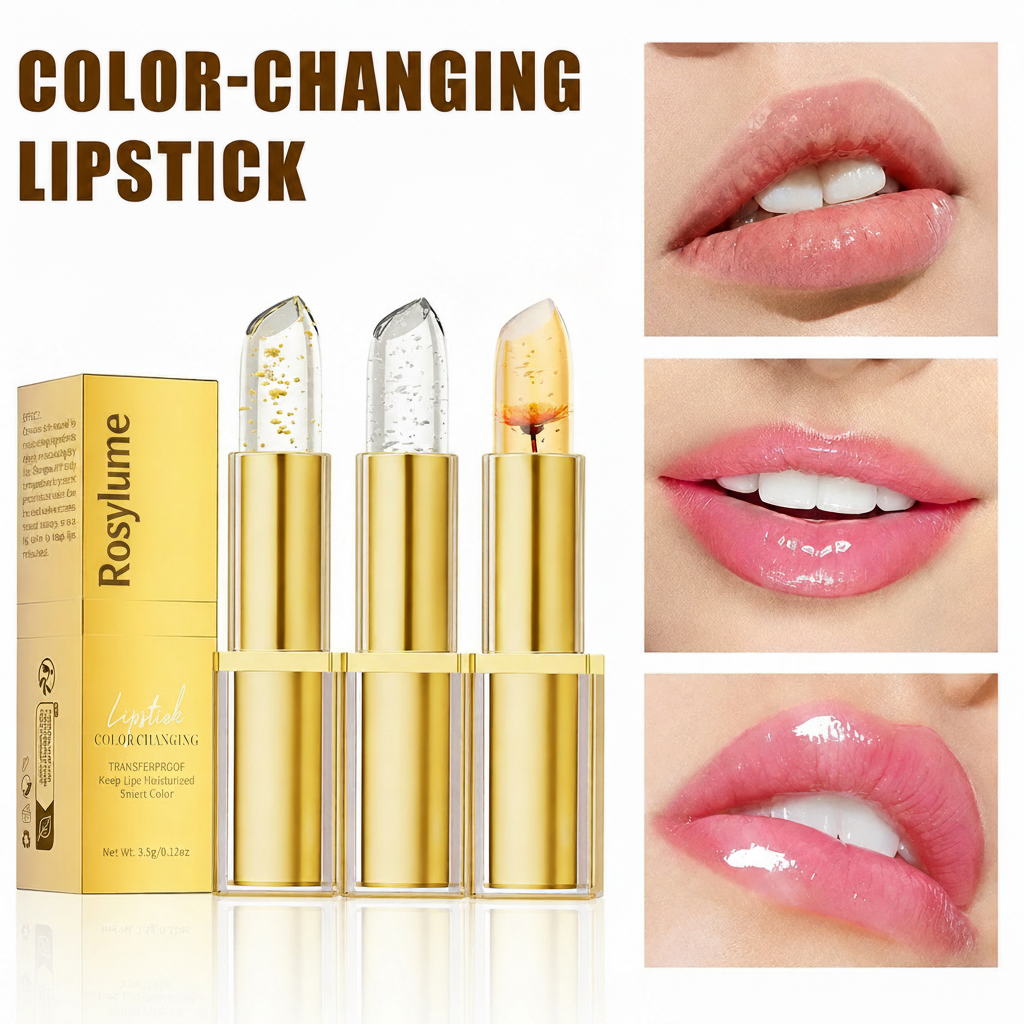 Rosylume Color-Changing Gold Leaf Lipstick