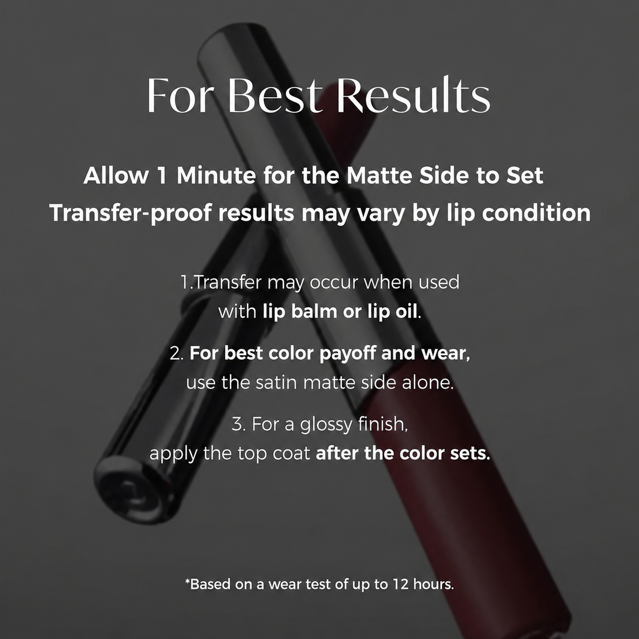 Rosylume™ Dual-Tone Dual-Ended Liquid Lipstick, Matte & Gloss Two-Tip Lip Color