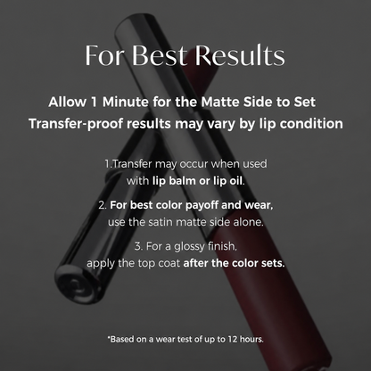 Rosylume™ Dual-Tone Dual-Ended Liquid Lipstick, Matte & Gloss Two-Tip Lip Color