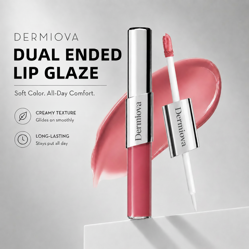 Rosylume™ Dual-Tone Dual-Ended Liquid Lipstick, Matte & Gloss Two-Tip Lip Color