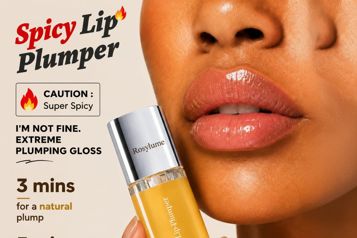 Rosylume®Edible Spicy Lip Plumper - Fuller-Looking Lip Plumper Gloss