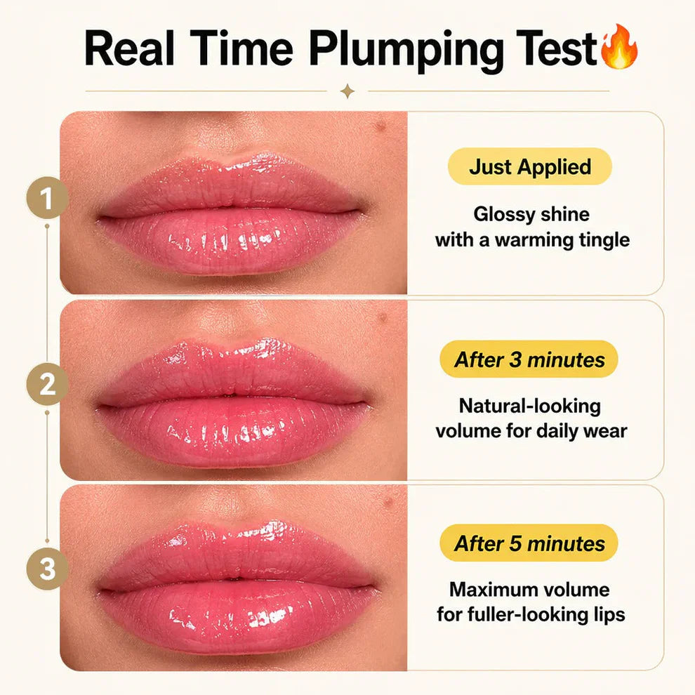 Rosylume®Edible Spicy Lip Plumper - Fuller-Looking Lip Plumper Gloss