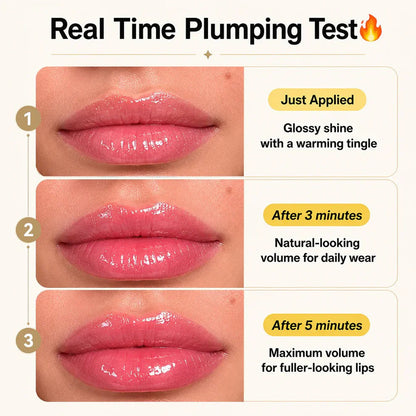 Rosylume®Edible Spicy Lip Plumper - Fuller-Looking Lip Plumper Gloss